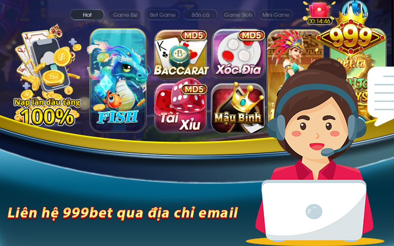 Liên hệ 999bet qua địa chỉ email